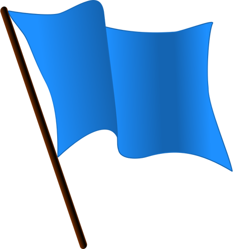 Vector ondeando bandera azul | Vectores de dominio público